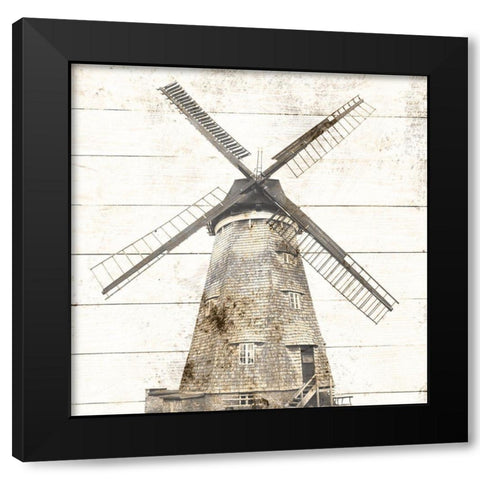 Wind Mill Black Modern Wood Framed Art Print by Phillip, Jamie