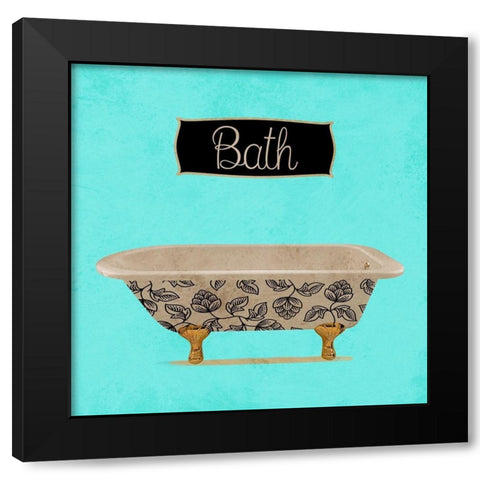 Bath 2 Black Modern Wood Framed Art Print by Phillip, Jamie