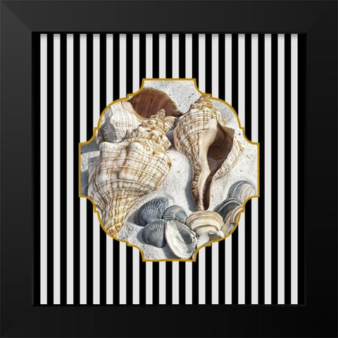 Coastal Bath Black Modern Wood Framed Art Print by Phillip, Jamie