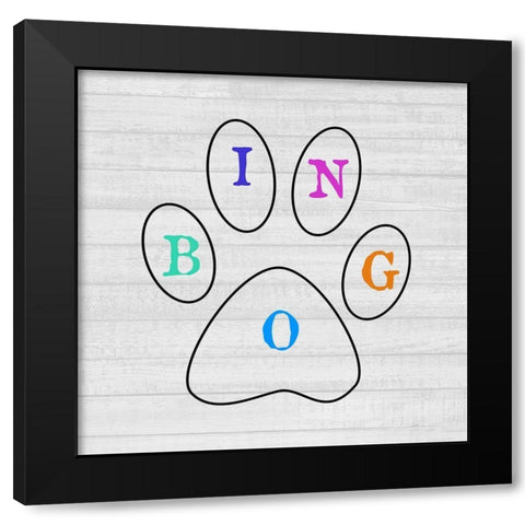 Bingo Black Modern Wood Framed Art Print with Double Matting by Phillip, Jamie