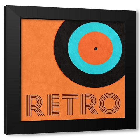 Retro Black Modern Wood Framed Art Print with Double Matting by Phillip, Jamie