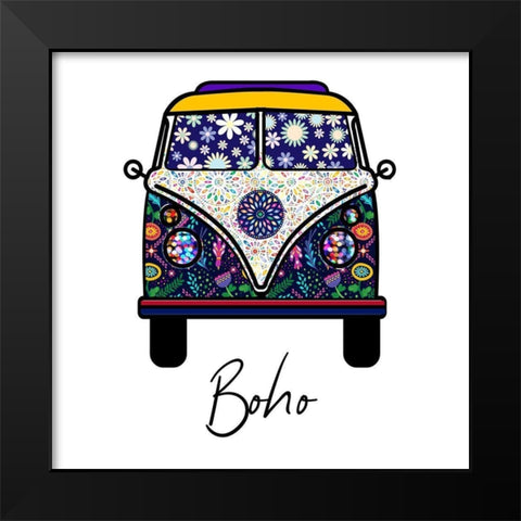 Boho 2 Black Modern Wood Framed Art Print by Phillip, Jamie