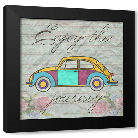 Journey Black Modern Wood Framed Art Print by Phillip, Jamie