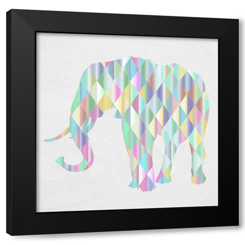 Prismaphant Black Modern Wood Framed Art Print by Phillip, Jamie