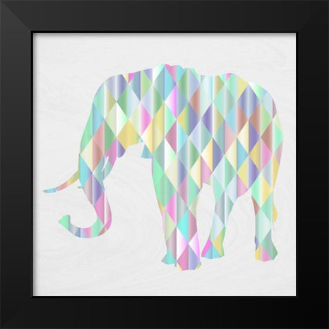 Prismaphant Black Modern Wood Framed Art Print by Phillip, Jamie
