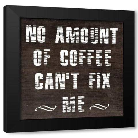 Coffee Black Modern Wood Framed Art Print with Double Matting by Phillip, Jamie