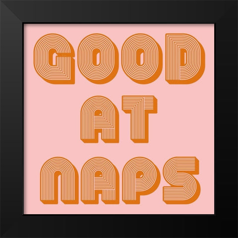Naps Black Modern Wood Framed Art Print by Phillip, Jamie