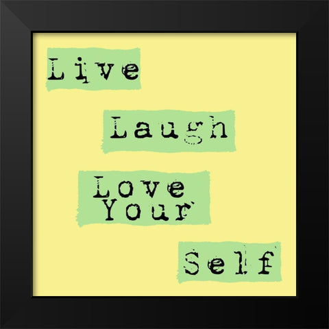 Love Black Modern Wood Framed Art Print by Phillip, Jamie