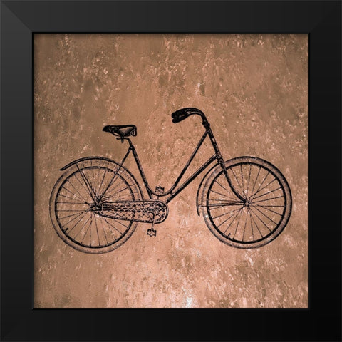 Metalic Bike Black Modern Wood Framed Art Print by Phillip, Jamie