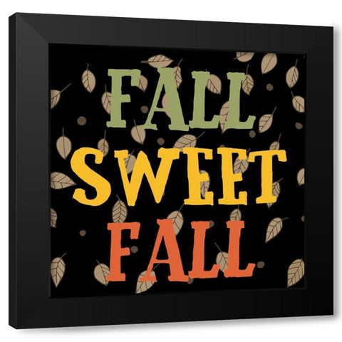 Sweet Fall Black Modern Wood Framed Art Print by Phillip, Jamie