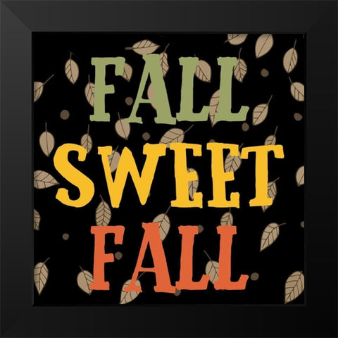 Sweet Fall Black Modern Wood Framed Art Print by Phillip, Jamie