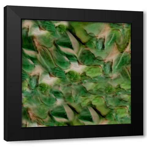 Emerald Black Modern Wood Framed Art Print by Phillip, Jamie