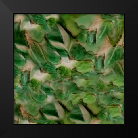 Emerald Black Modern Wood Framed Art Print by Phillip, Jamie