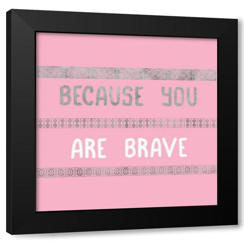 Brave One Black Modern Wood Framed Art Print by Phillip, Jamie