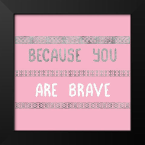 Brave One Black Modern Wood Framed Art Print by Phillip, Jamie