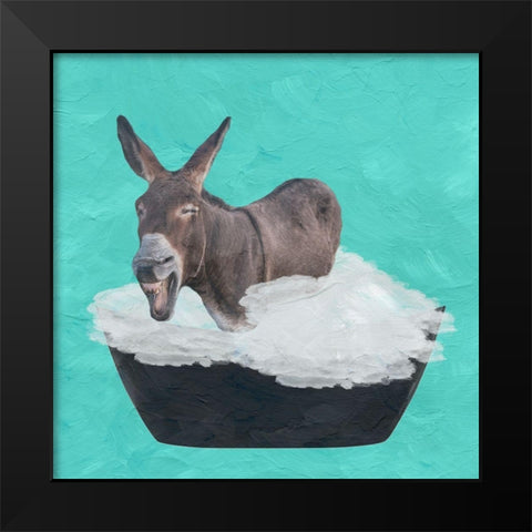 In The Tub Black Modern Wood Framed Art Print by Phillip, Jamie