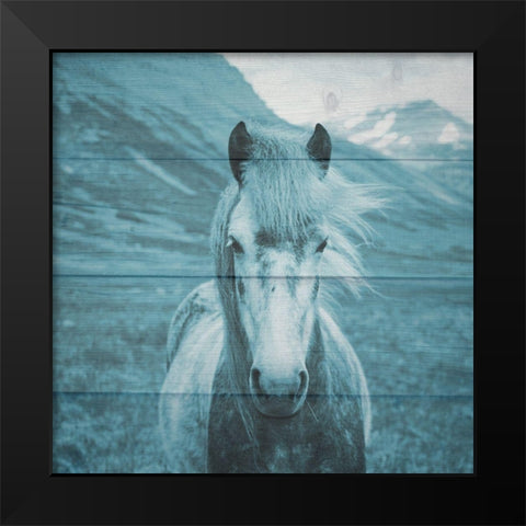 Roseta On The Farm Black Modern Wood Framed Art Print by Phillip, Jamie