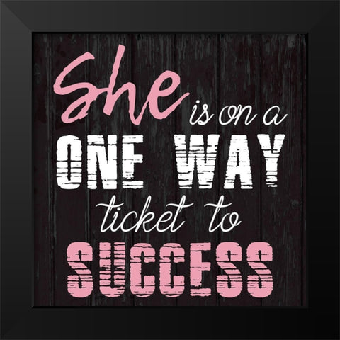 Success 2 Black Modern Wood Framed Art Print by Phillip, Jamie