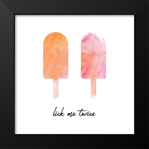 Summer Pop Black Modern Wood Framed Art Print by Phillip, Jamie