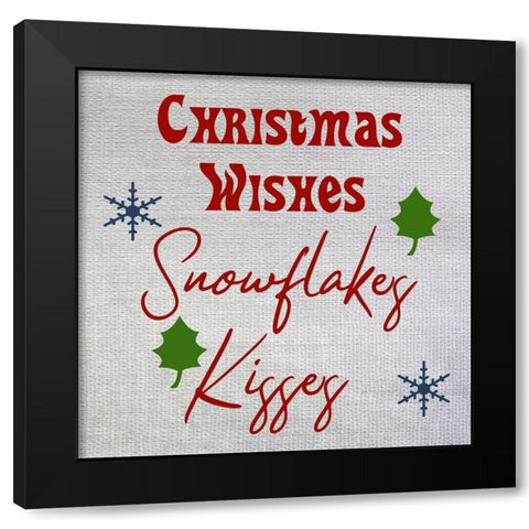 Snow Black Modern Wood Framed Art Print by Phillip, Jamie