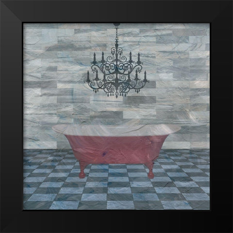 In The Tub Black Modern Wood Framed Art Print by Phillip, Jamie