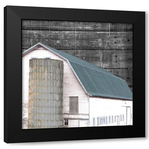 Farmhouse 2 Black Modern Wood Framed Art Print by Phillip, Jamie