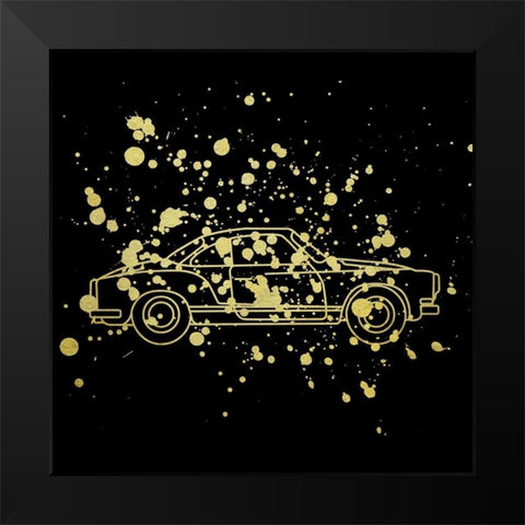 Wanderlust Black Modern Wood Framed Art Print by Phillip, Jamie