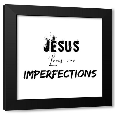 Imperfections Black Modern Wood Framed Art Print by Phillip, Jamie