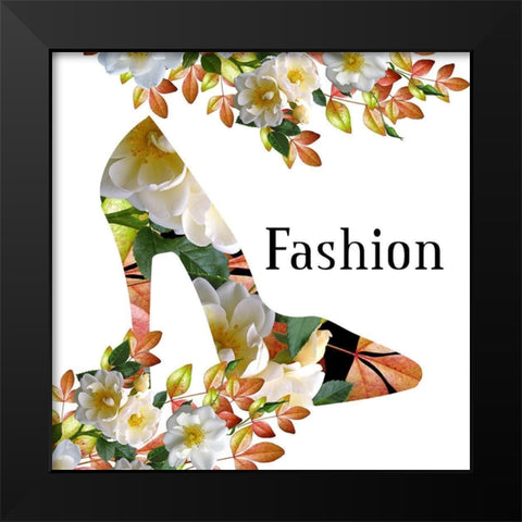 Fashion Week 2 Black Modern Wood Framed Art Print by Phillip, Jamie