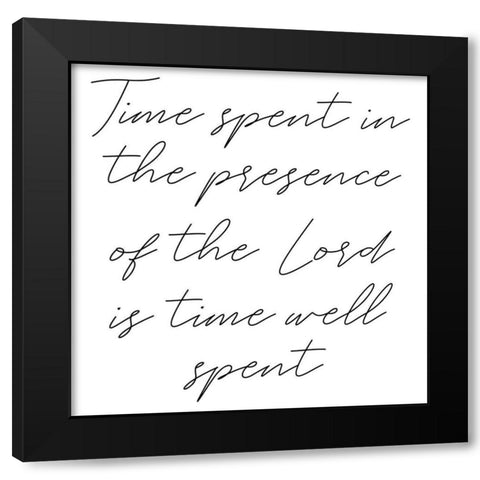 Presence Black Modern Wood Framed Art Print by Phillip, Jamie