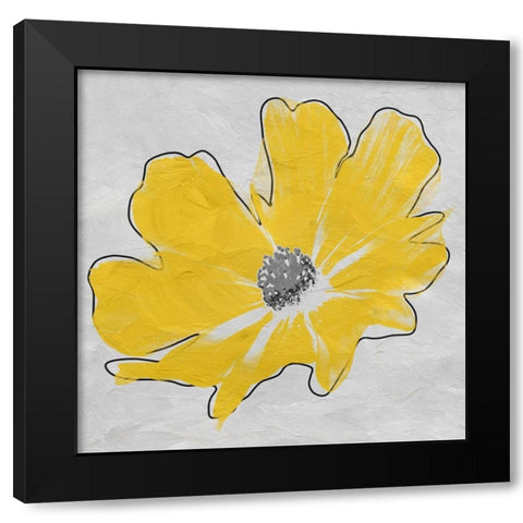 Ambrose Flower Black Modern Wood Framed Art Print by Phillip, Jamie