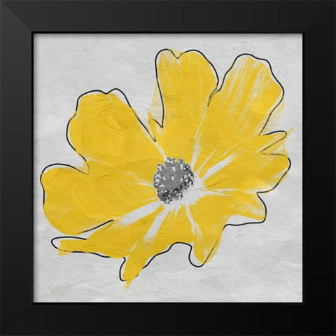 Ambrose Flower Black Modern Wood Framed Art Print by Phillip, Jamie