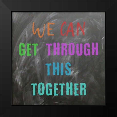 Motivate Black Modern Wood Framed Art Print by Phillip, Jamie