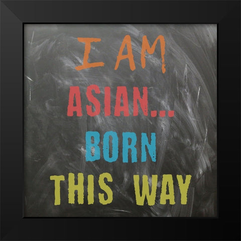 Asian Black Modern Wood Framed Art Print by Phillip, Jamie