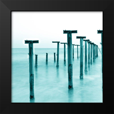 Bay Wood 1 Black Modern Wood Framed Art Print by Phillip, Jamie