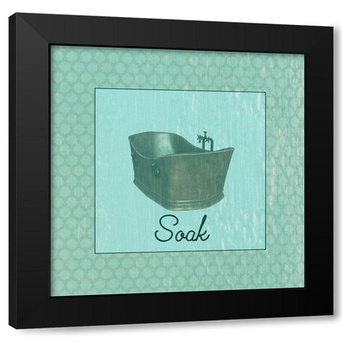 Bath Tub Black Modern Wood Framed Art Print by Phillip, Jamie