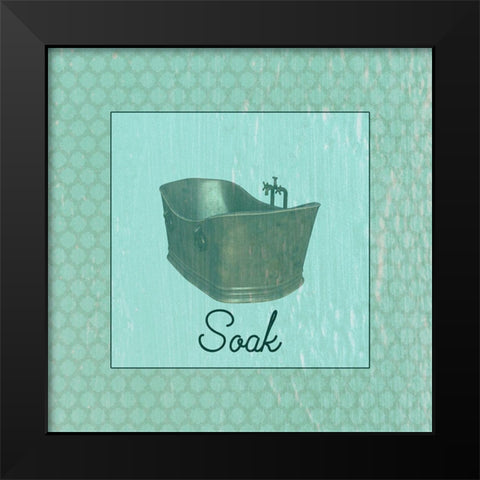 Bath Tub Black Modern Wood Framed Art Print by Phillip, Jamie