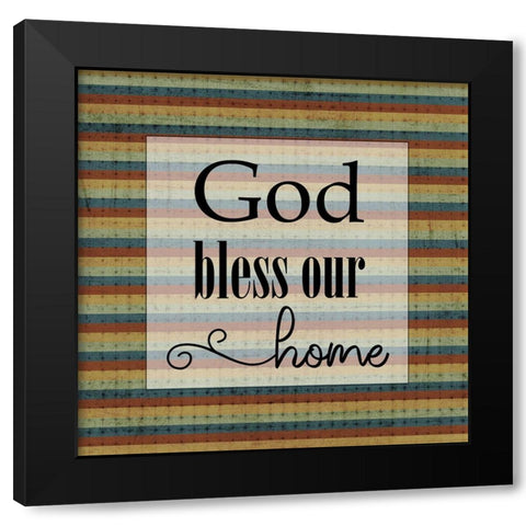 Our Home Black Modern Wood Framed Art Print by Phillip, Jamie