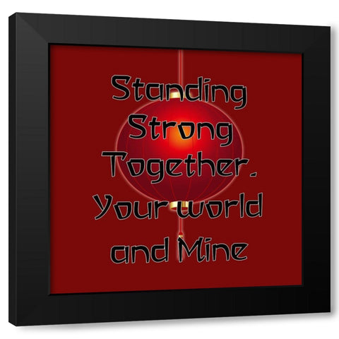 Stop The Hate Black Modern Wood Framed Art Print with Double Matting by Phillip, Jamie