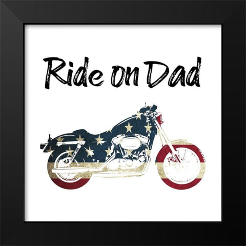 American Dad Black Modern Wood Framed Art Print by Phillip, Jamie