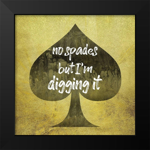 Spades 2 Black Modern Wood Framed Art Print by Phillip, Jamie