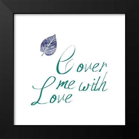 Love Cover Black Modern Wood Framed Art Print by Phillip, Jamie