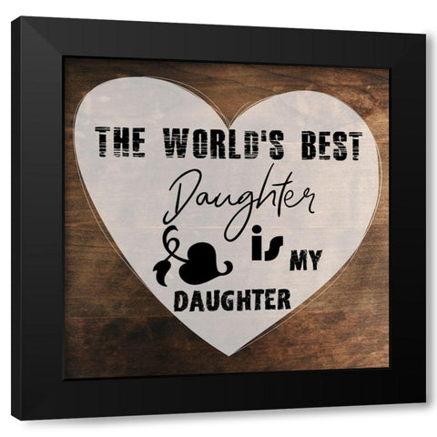 Daughter Black Modern Wood Framed Art Print by Phillip, Jamie