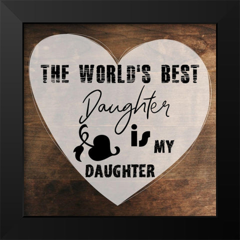 Daughter Black Modern Wood Framed Art Print by Phillip, Jamie