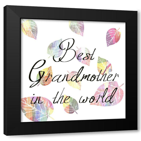 Grandmother Black Modern Wood Framed Art Print by Phillip, Jamie