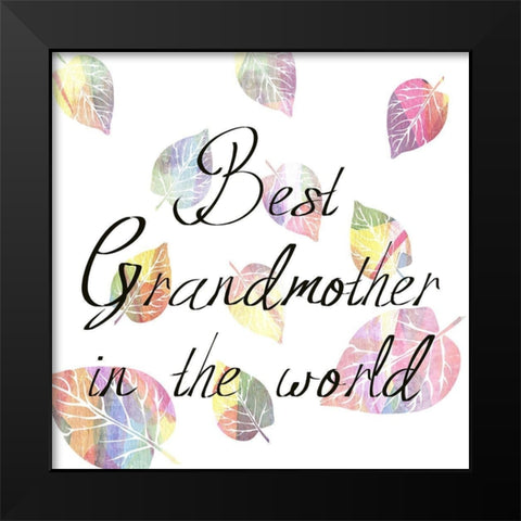 Grandmother Black Modern Wood Framed Art Print by Phillip, Jamie