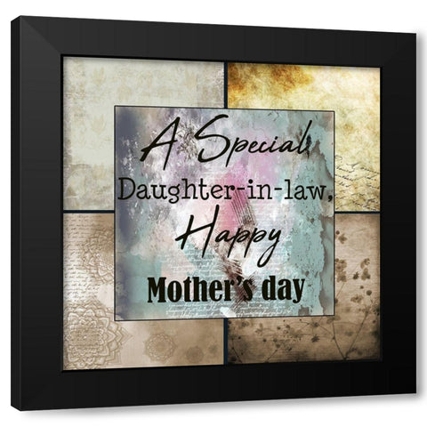 Daughter in law Black Modern Wood Framed Art Print with Double Matting by Phillip, Jamie