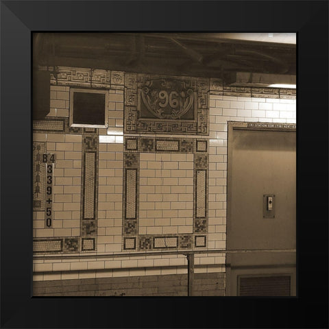 Trains Station Black Modern Wood Framed Art Print by Phillip, Jamie