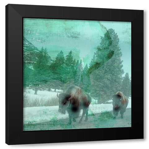 Migration Black Modern Wood Framed Art Print with Double Matting by Phillip, Jamie