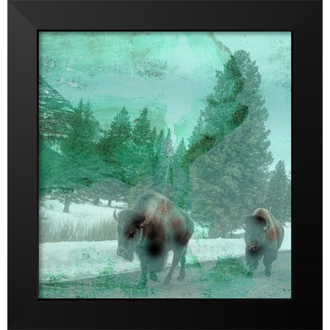 Migration Black Modern Wood Framed Art Print by Phillip, Jamie